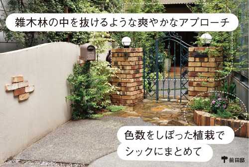 画像3: 門扉まわり＆アプローチの実例 “家の顔”を草花でセンスよくきれいに飾る